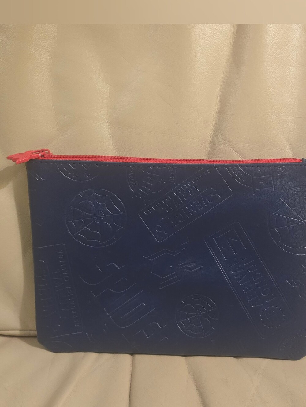 Spiderman Far From Home 2019 Blue Embossed Pencil Pouch